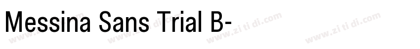 Messina Sans Trial B字体转换